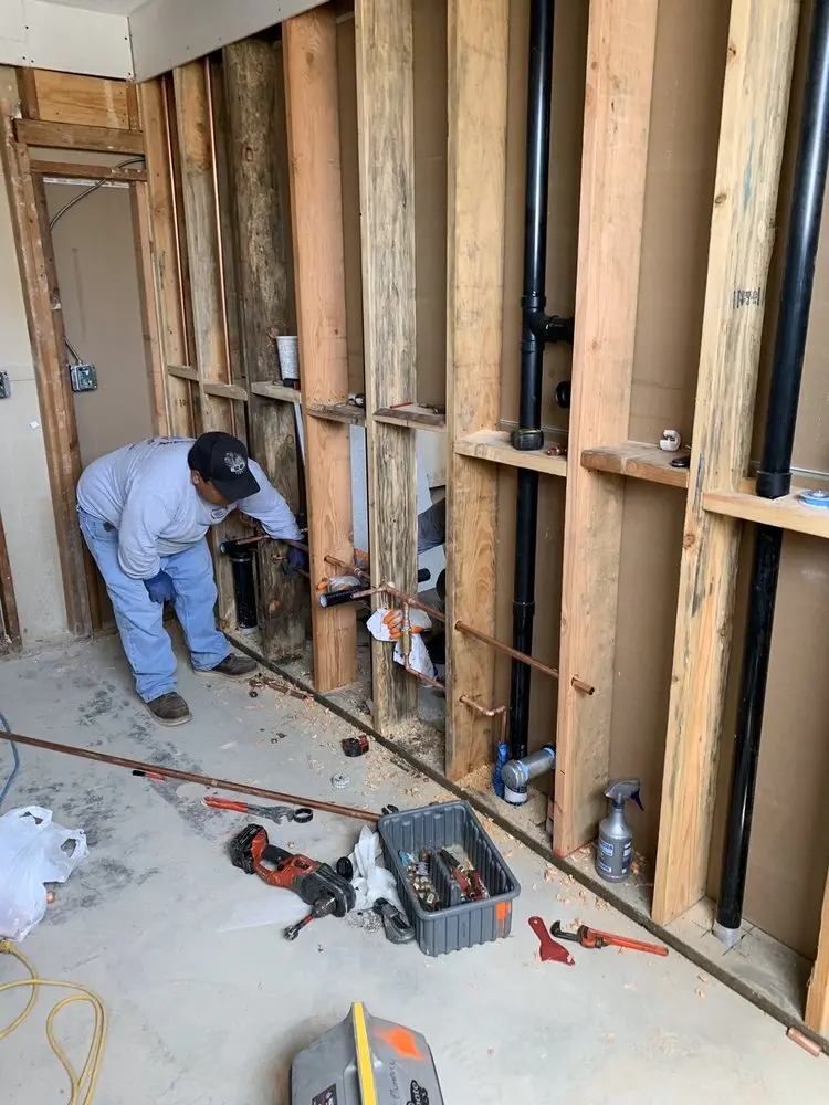 Commercial rough-in plumbing for Water Heater Replacement in Jefferson View